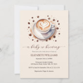 Genderneutrale Baby is het Baby shower van het kof Kaart (Voorkant)