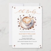 Genderneutrale Baby is het Baby shower van het kof Kaart (Voorkant)