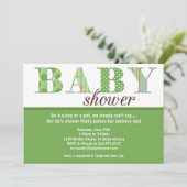 Genderneutrale Baby shower Kaart (Staand voorkant)