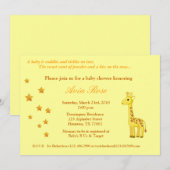 Genderneutrale Baby shower Kaart (Voorkant / Achterkant)