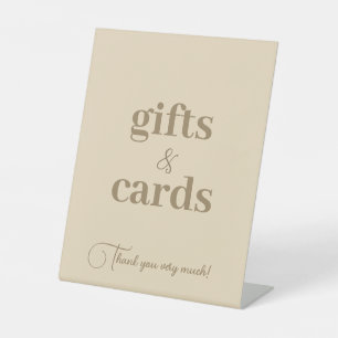 Genderneutrale Baby shower Kaarten & cadeaus Reclamebord Met Voetstuk