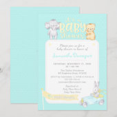 Genderneutrale Baby shower | Munt Kaart (Voorkant / Achterkant)