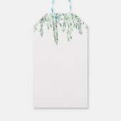 Genderneutrale Baby shower- of vadertags Cadeaulabel (Achterkant)