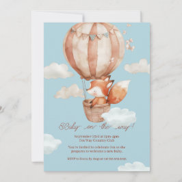 Genderneutrale Baby shower uitnodiging