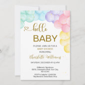 Genderneutrale Baby shower uitnodiging (Voorkant)