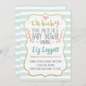 Genderneutrale Baby shower uitnodiging (Voorkant / Achterkant)