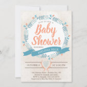 Genderneutrale Baby shower uitnodiging (Voorkant)