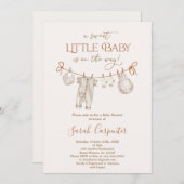 Genderneutrale Baby showers kleding Kaart (Voorkant / Achterkant)