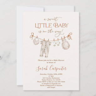 Genderneutrale Baby showers kleding Kaart