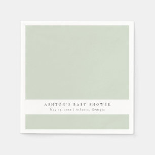 Genderneutrale Baby showers servetten