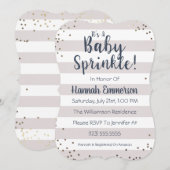 Genderneutrale Baby sprinkhaanuitnodiging Kaart (Voorkant / Achterkant)