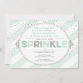 Genderneutrale baby Strooi Nodig Groen Zilver uit Kaart (Voorkant)