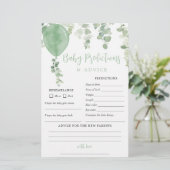 Genderneutrale baby voorspellingskaart (Staand voorkant)