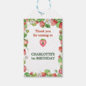 Genderneutrale Berry Sweet Eerste Verjaardag bedan Cadeaulabel (Voorkant)