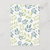 Genderneutrale boho safari dieren boeken voor baby informatiekaartje (Achterkant)