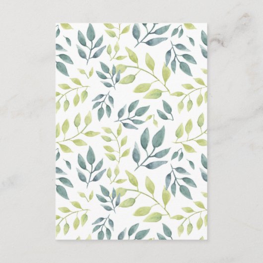 Genderneutrale boho safari dieren boeken voor baby informatiekaartje (Achterkant)