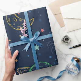 Genderneutrale buitenruimte eerste verjaardag cadeaupapier