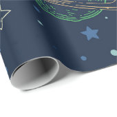 Genderneutrale buitenruimte eerste verjaardag cadeaupapier (Rol Hoek)