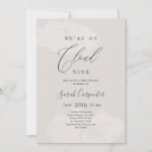 Genderneutrale cloud 9 Baby shower Kaart (Voorkant)