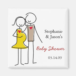 Genderneutrale Coed Baby shower Magneten