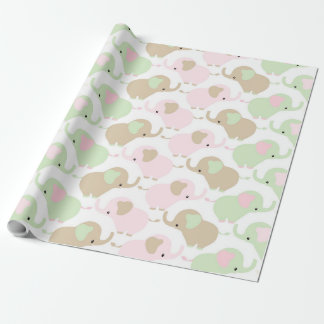 Genderneutrale Cute Baby Elephant Cadeaupapier