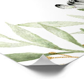 Genderneutrale dieren baby shower welkom bord poster (Hoek)