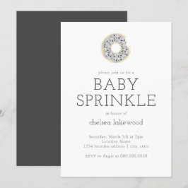 Genderneutrale Doughnut Baby Sprinkle Kaart