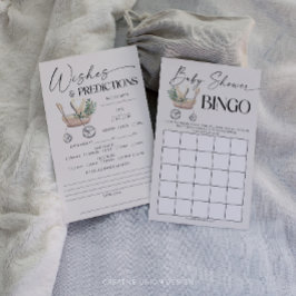 Genderneutrale dubbelzijdige Baby shower games