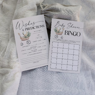 Genderneutrale dubbelzijdige Baby shower games