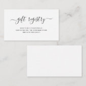 Genderneutrale, eenvoudige Baby shower voor cadeau Informatiekaartje (Voorkant / Achterkant)
