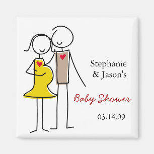 Genderneutrale gecodeerde Baby showers Magneten