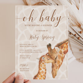 Genderneutrale Giraffe Baby shower