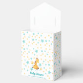 Genderneutrale Giraffe en sterretjes Baby shower Bedankdoosjes (Geopend)