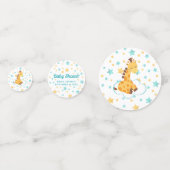 Genderneutrale Giraffe en sterretjes Baby shower Confetti