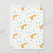 Genderneutrale Giraffe en sterretjes Baby shower Kaart (Achterkant)