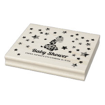 Genderneutrale Giraffe en sterretjes Baby shower