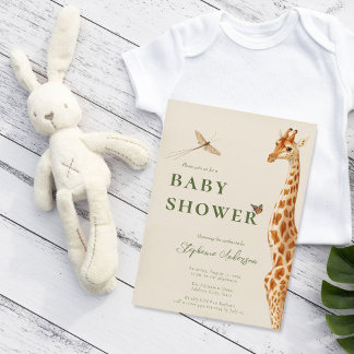 Genderneutrale Giraffe Klassiek Kaart