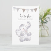 Genderneutrale hedendaagse Baby Kaart (Staand voorkant)