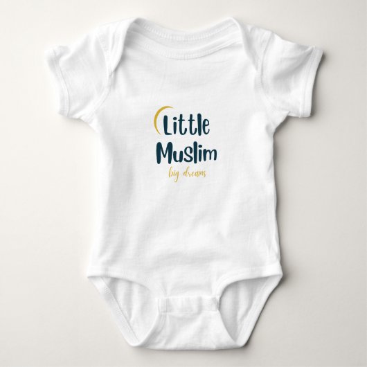 Genderneutrale islamitische quote Slogan Nap Sleep Romper (Voorkant)