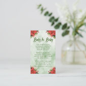 Genderneutrale kerstboeken voor Baby shower Informatiekaartje (Staand voorkant)