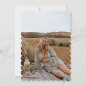 Genderneutrale kleding Foto Baby shower Kaart (Achterkant)