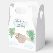 Genderneutrale luiaard Baby shower Bedankdoosjes (Geopend)