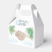 Genderneutrale luiaard Baby shower Bedankdoosjes (Voorkant Zijde)