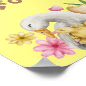 Genderneutrale mammie- en Baby-kattenvoeding Poster (Hoek)