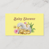 Genderneutrale mammie en Baby raden hoeveel Informatiekaartje (Achterkant)