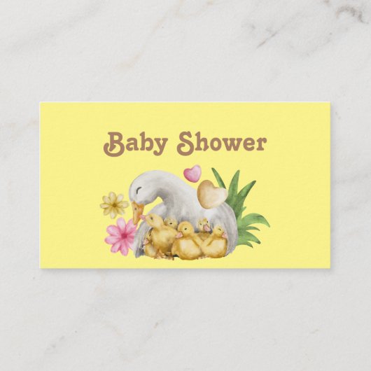 Genderneutrale mammie en Baby raden hoeveel Informatiekaartje (Achterkant)