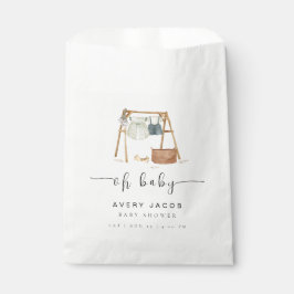 Genderneutrale minimalistische Boho Baby shower kl Bedankzakje