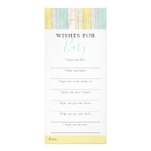 Genderneutrale mint wil Baby shower gamen Reclamekaart (Voorkant)