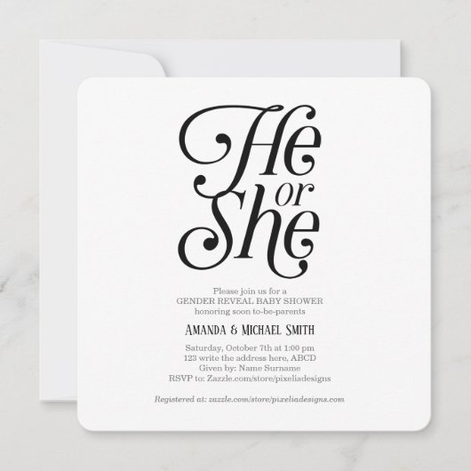 Genderneutrale, moderne kaart (Voorkant)