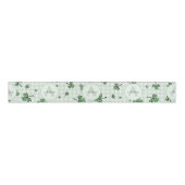 Genderneutrale monogram groene Shamrocks Grosgrain Lint (Voorkant)